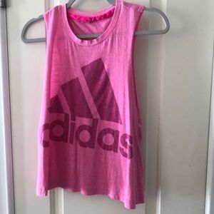 Adidas no sleeve athletic tank top